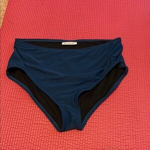 Soma Blue and Black Bikini Classic Two-Tone Design